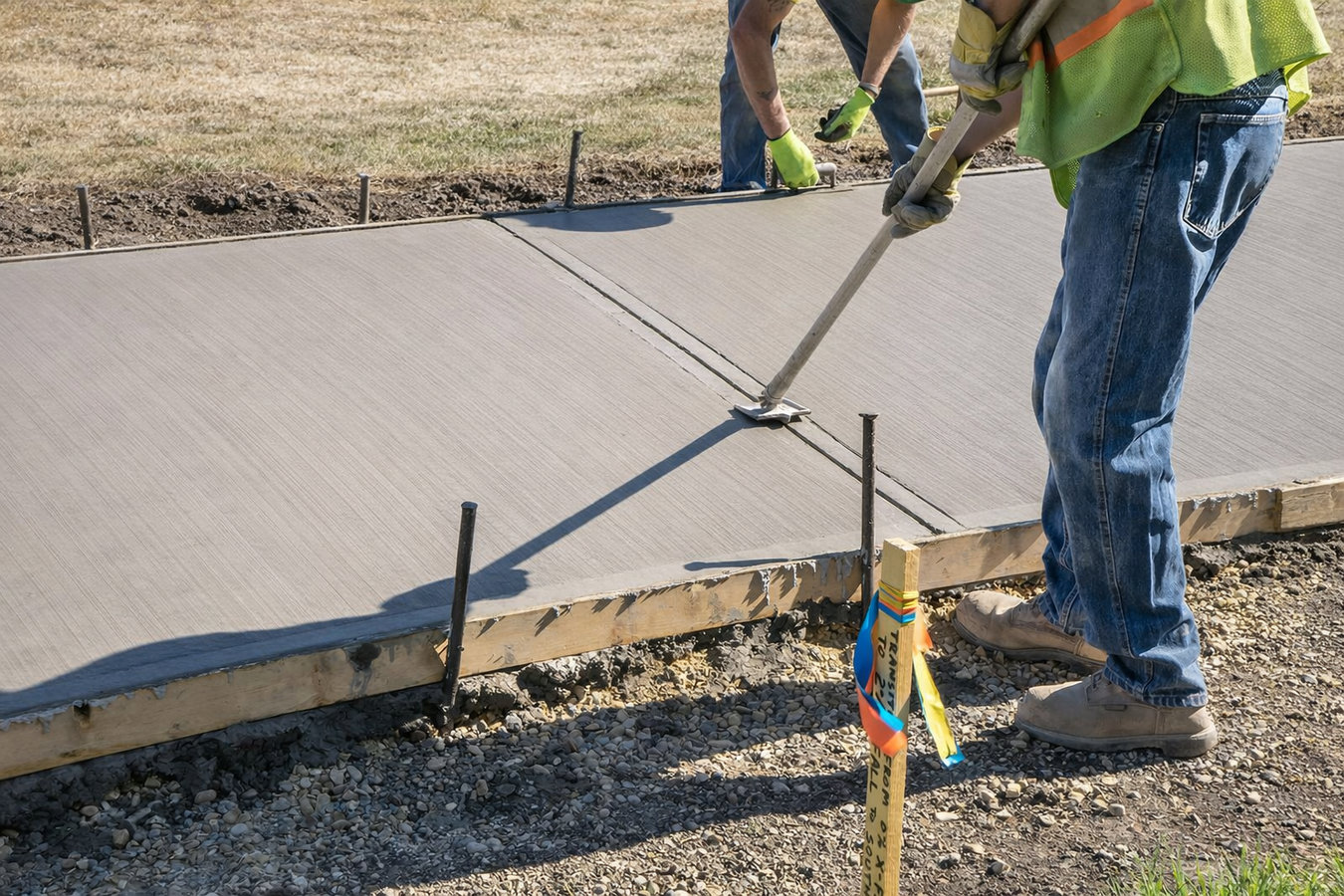 Concrete sidewalk building in Lodi, CA